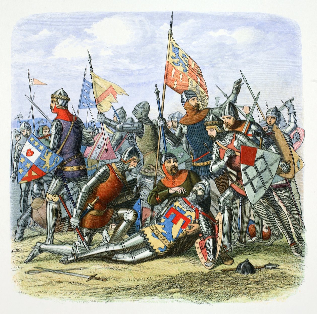Muerte de Harry Hotspur Sir Henry Percy, Shrewsbury, Shropshire de James William Edmund Doyle
