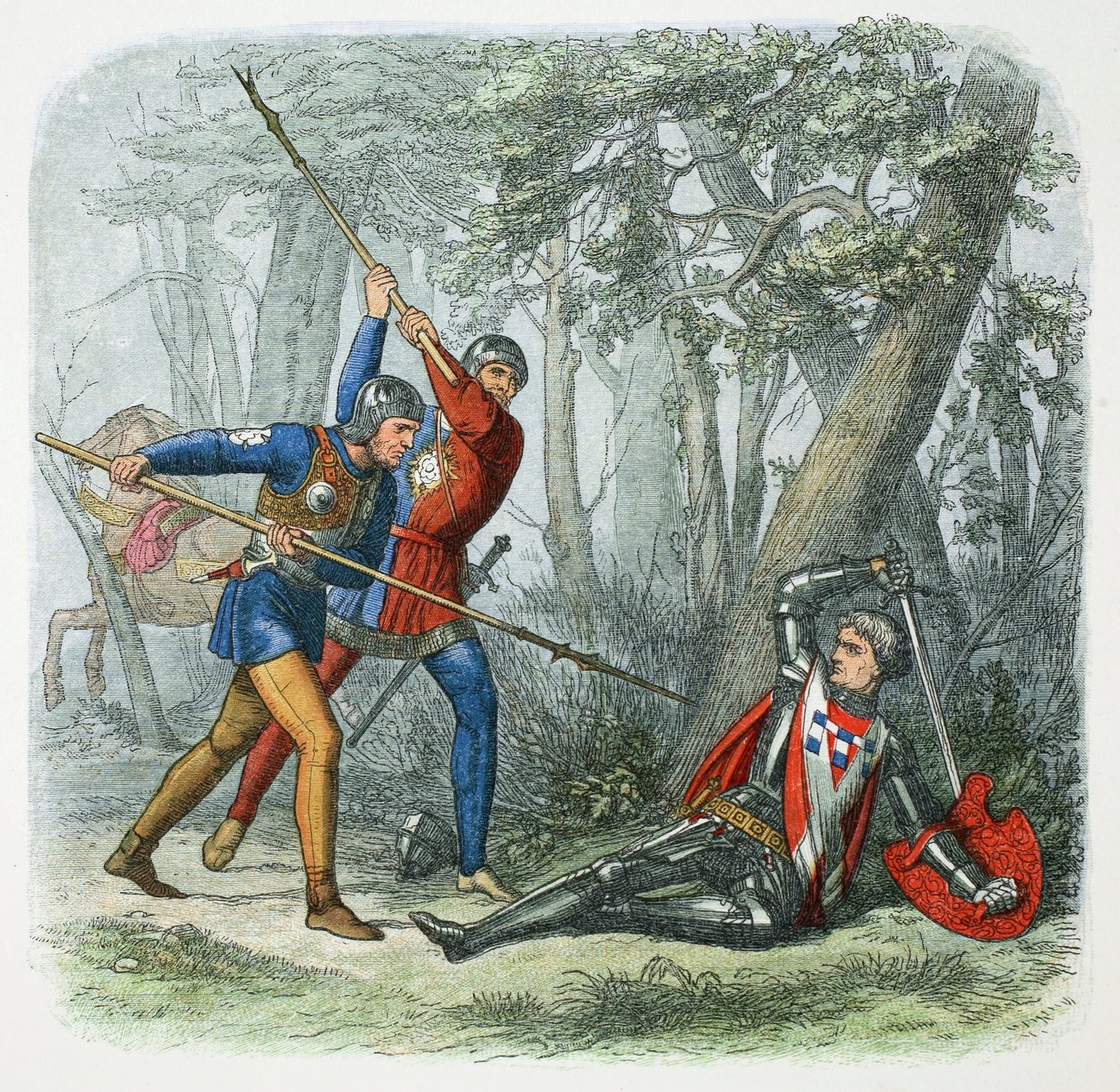 Muerte de Warwick el Hacedor de Reyes, Batalla de Barnet, 1471, 1864 de James William Edmund Doyle