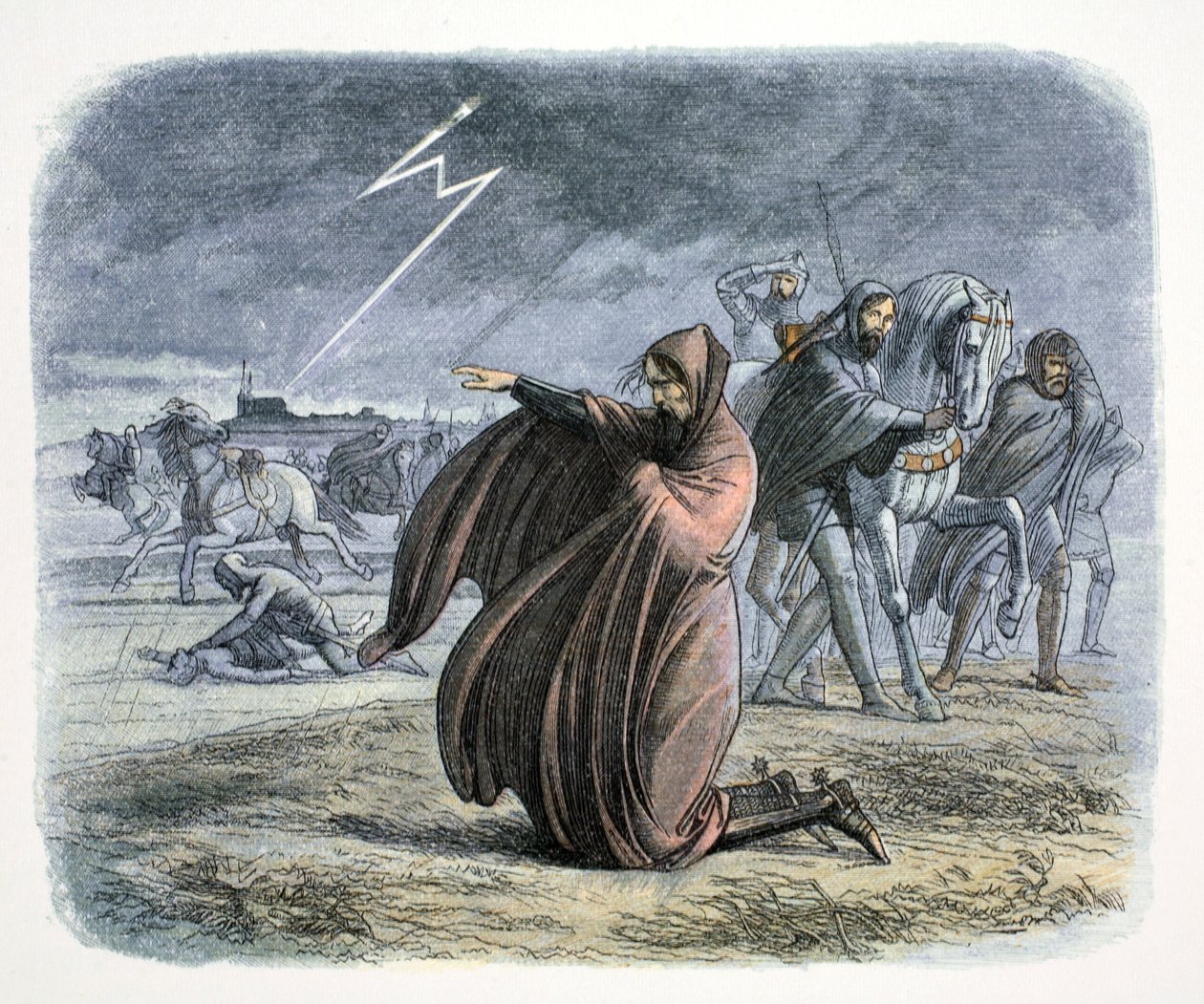 Eduardo III de Inglaterra jura que hará la paz, 1360 1864 de James William Edmund Doyle