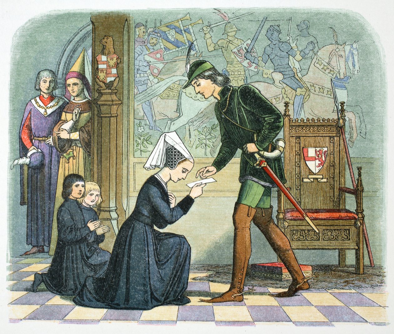 Eduardo IV de Inglaterra y Lady Elizabeth Grey, 1464 1864 de James William Edmund Doyle