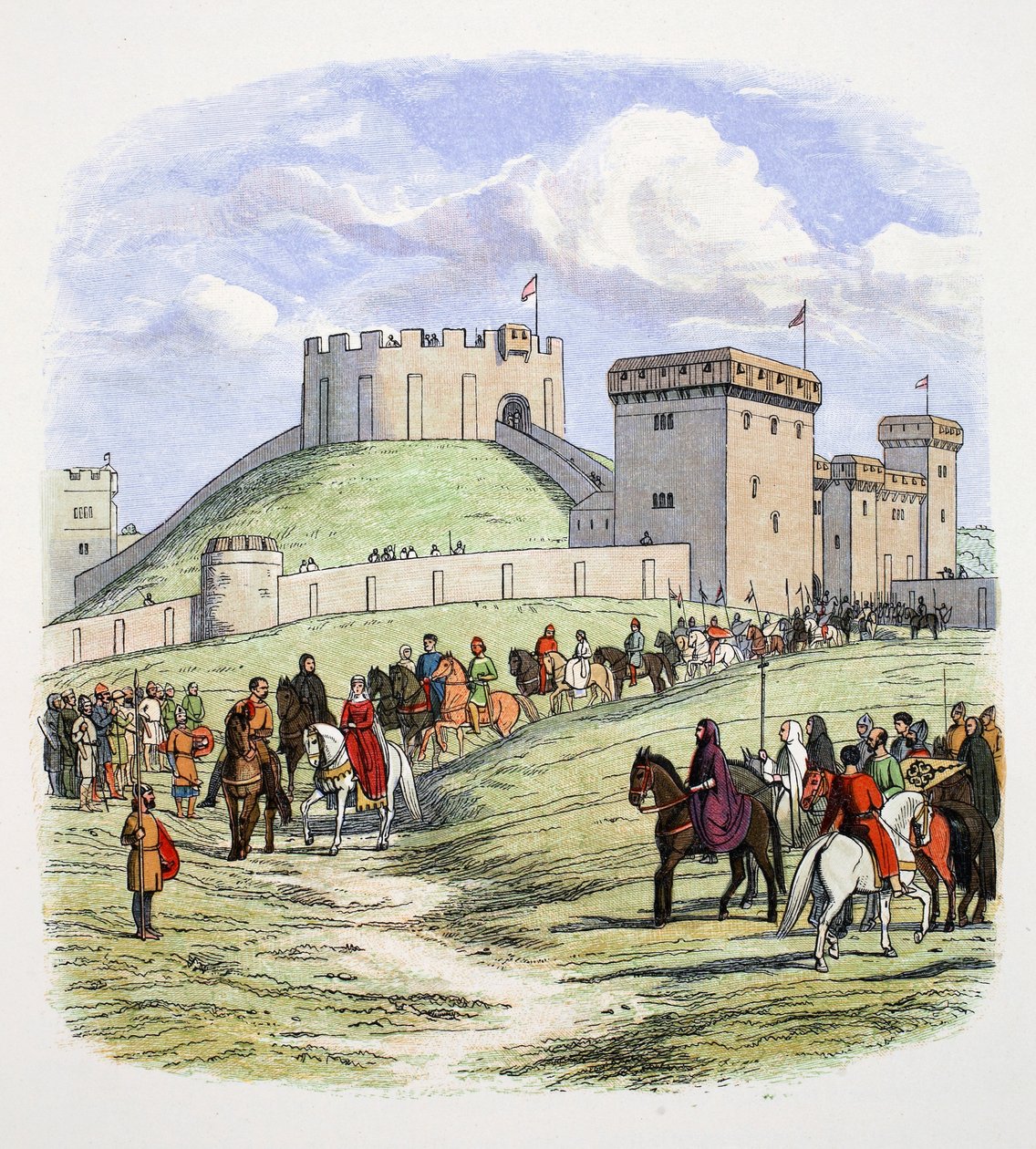 Matilda tiene permiso para retirarse de Arundel, Sussex, 1139, 1864 de James William Edmund Doyle