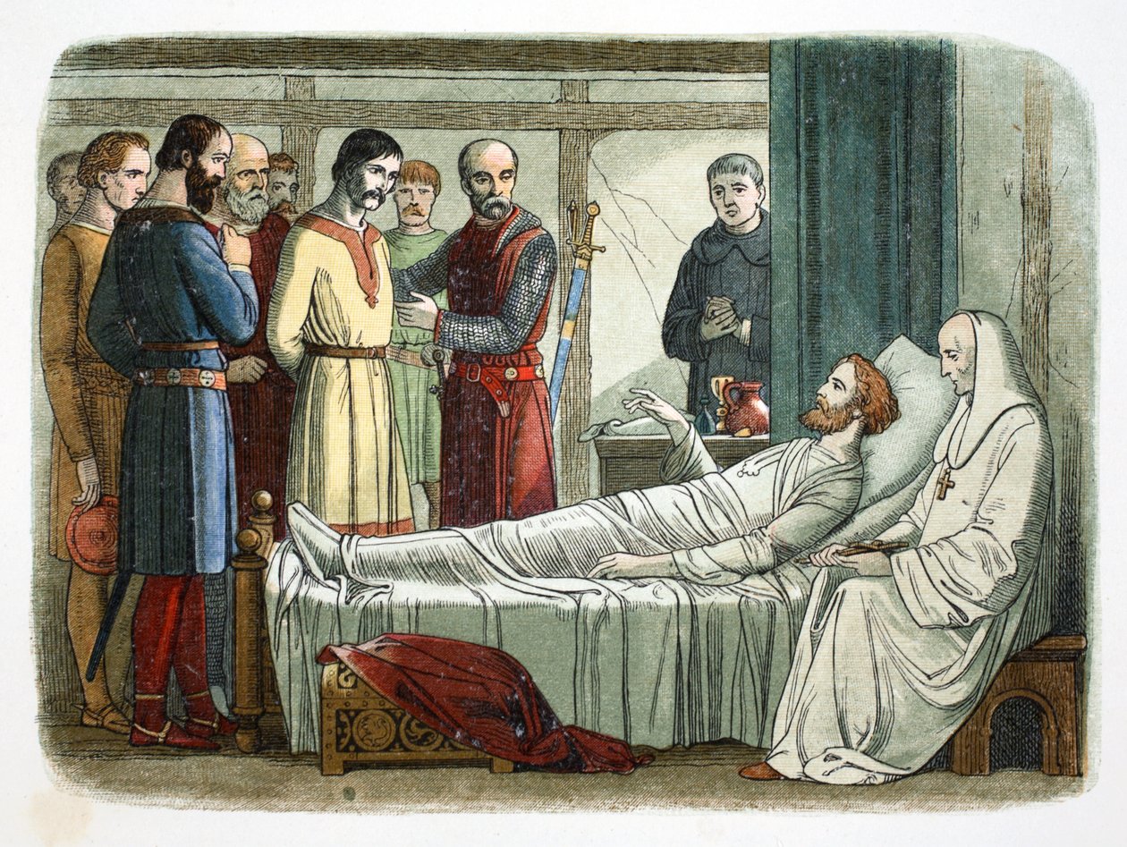 Ricardo I de Inglaterra perdona al arquero que le disparó, 1199 1864 de James William Edmund Doyle