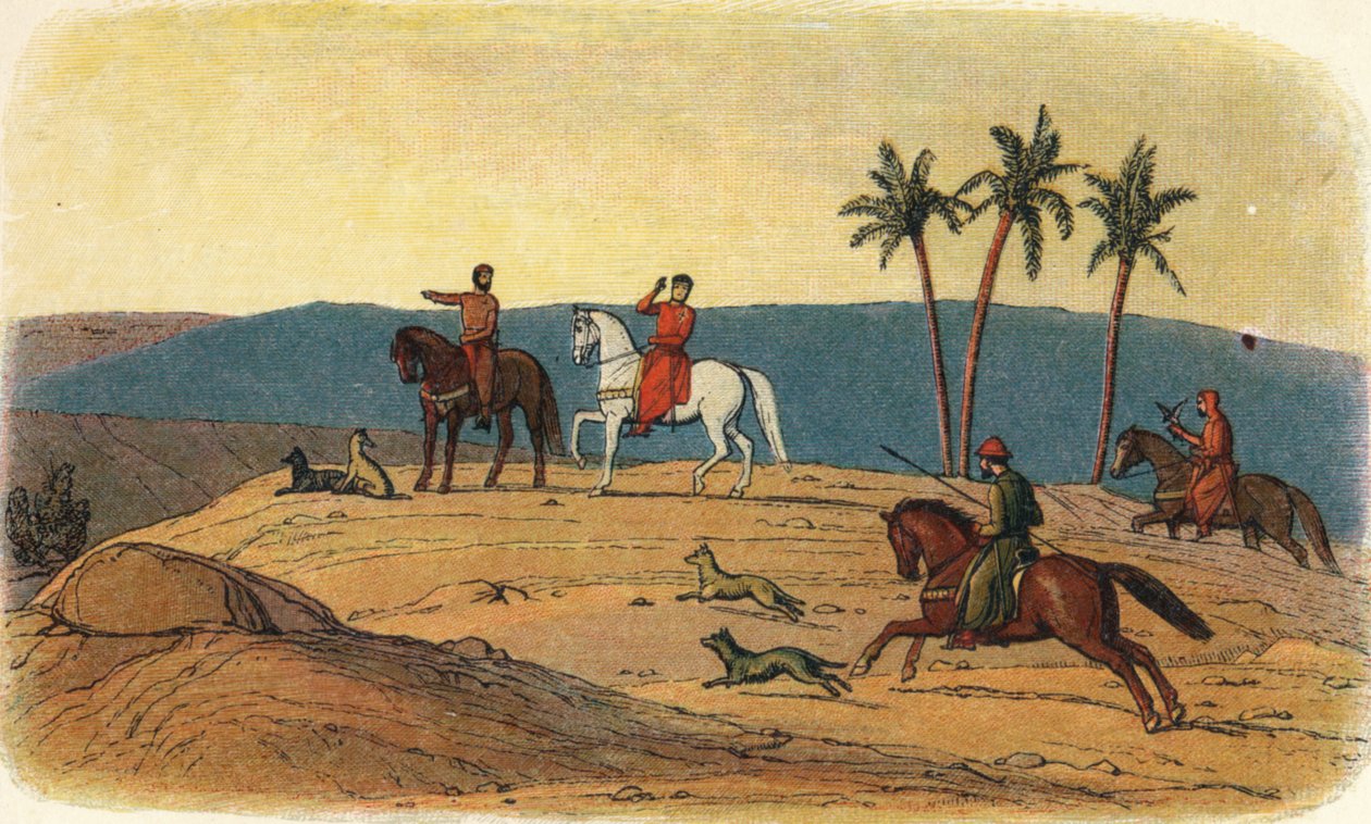 Ricardo se niega a mirar la Ciudad Santa, 1192, 1864 de James William Edmund Doyle