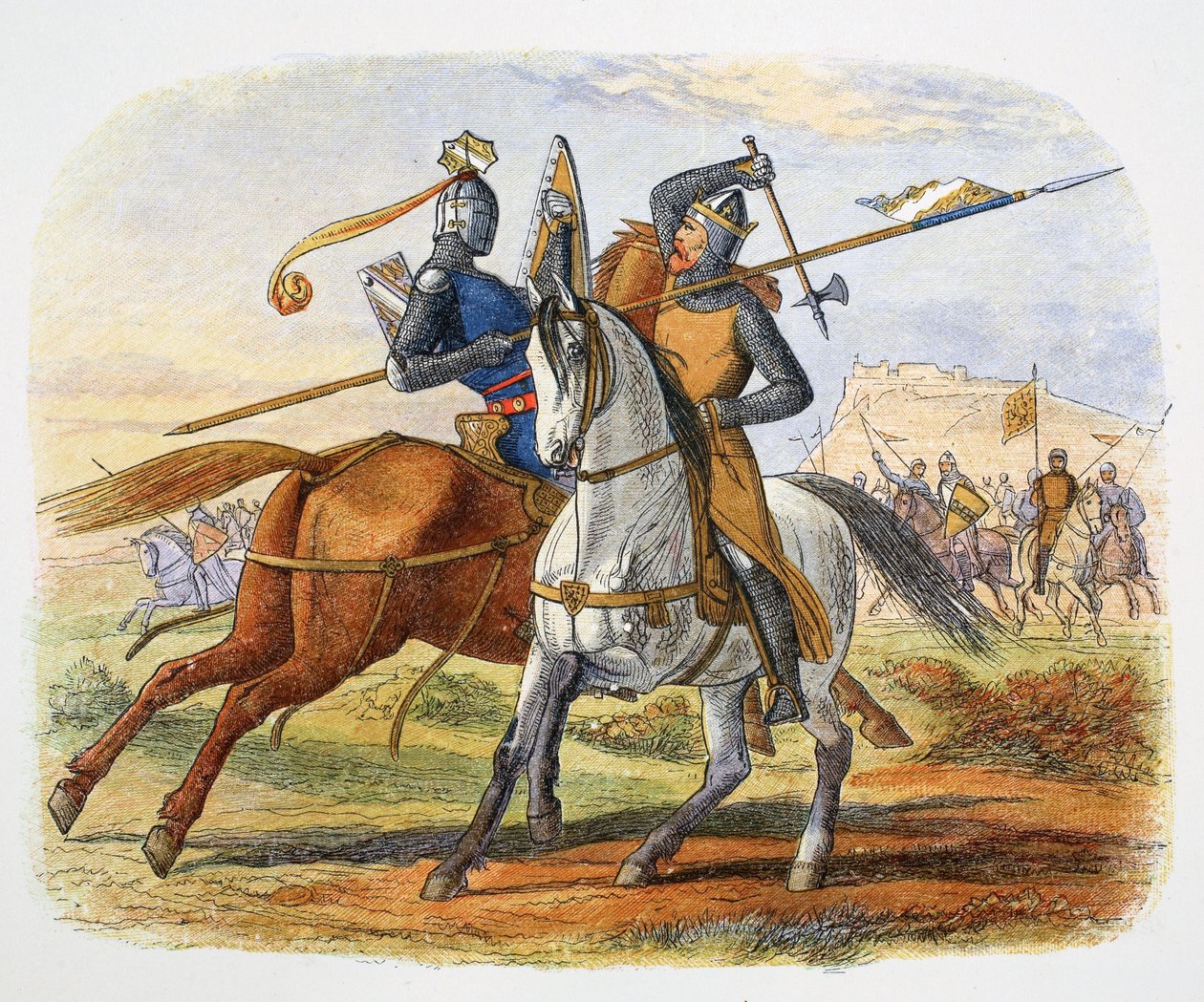 Robert the Bruce mata a Sir Henry Bohun, Batalla de Bannockburn, Escocia, 1314, 1864 de James William Edmund Doyle