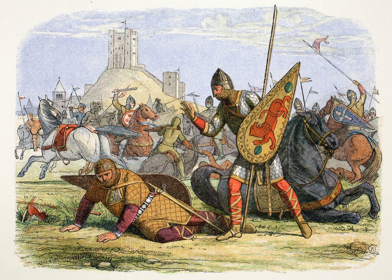Roberto hiriendo a su padre, el rey Guillermo I, Normandía, 1079 1864 de James William Edmund Doyle