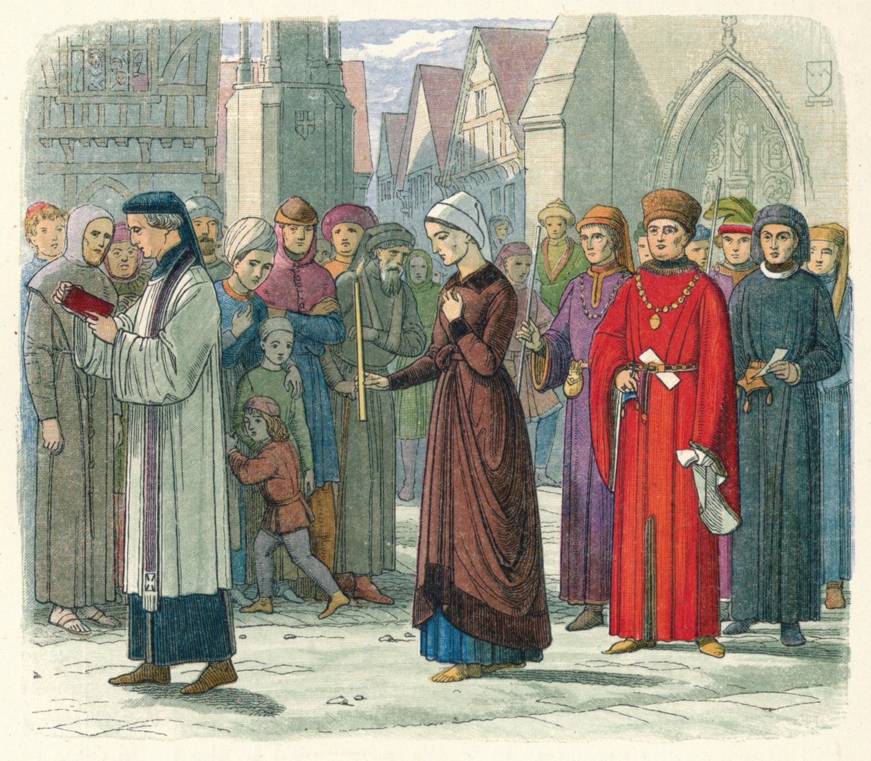 La Duquesa de Gloucester hace penitencia, 1441 1864 de James William Edmund Doyle
