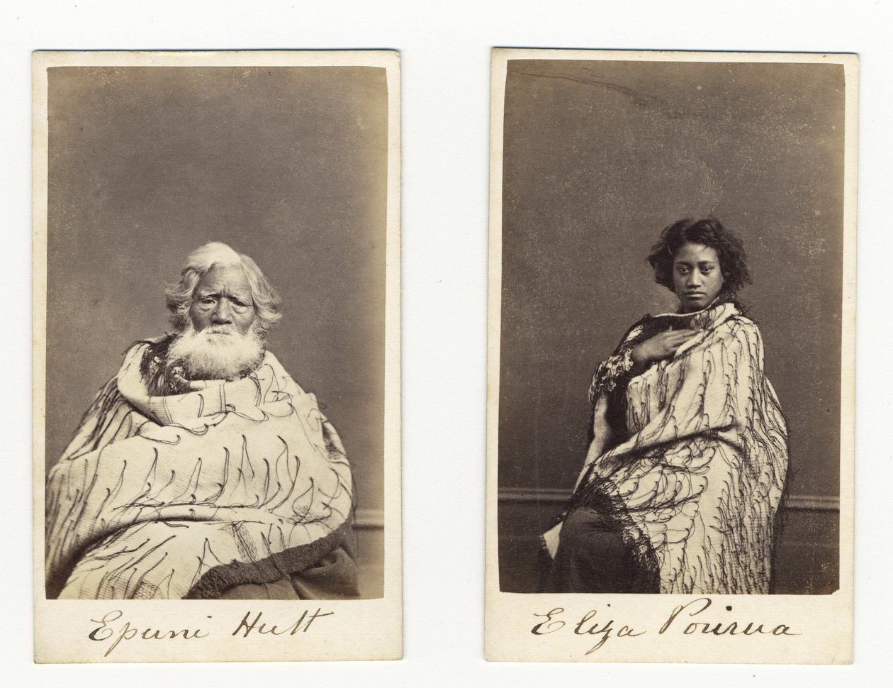 Epuni Hutt y Eliza Porirua, c.1865 de James Wrigglesworth