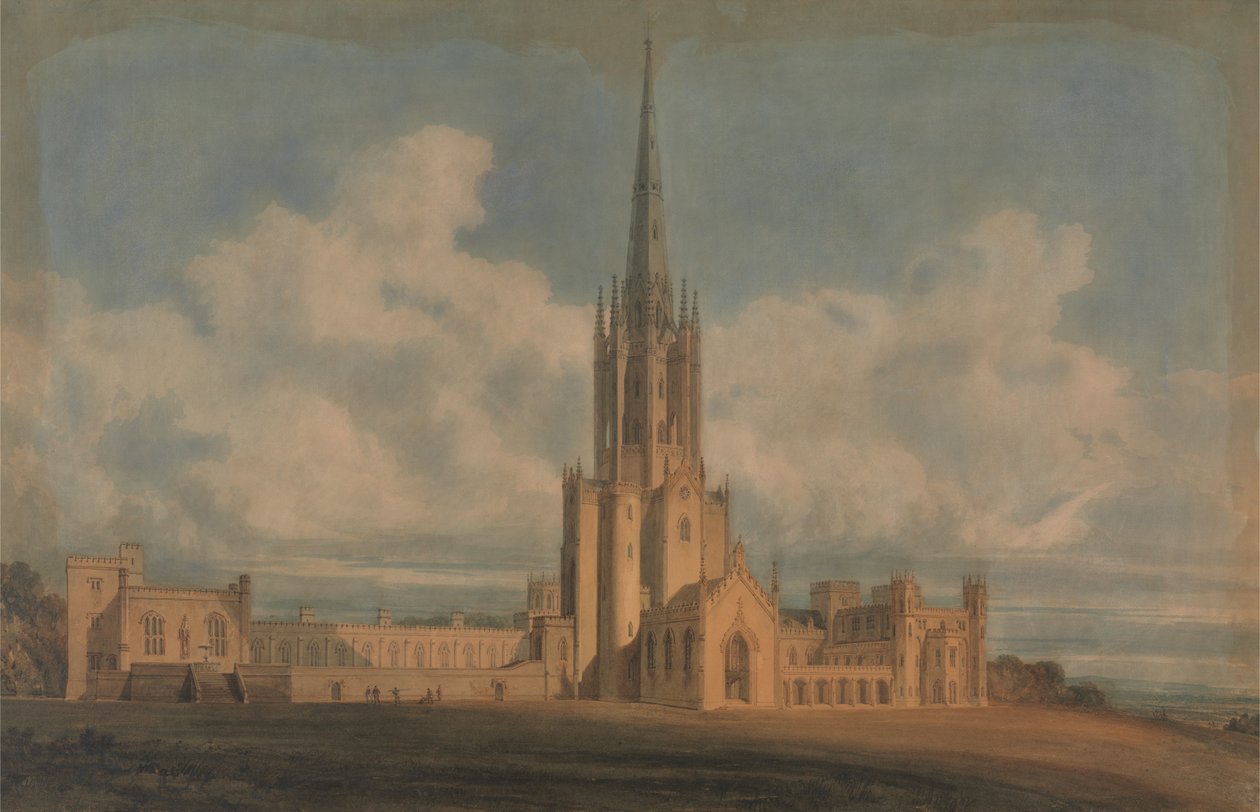 Proyecto de diseño para la abadía de Fonthill, Wiltshire de James Wyatt