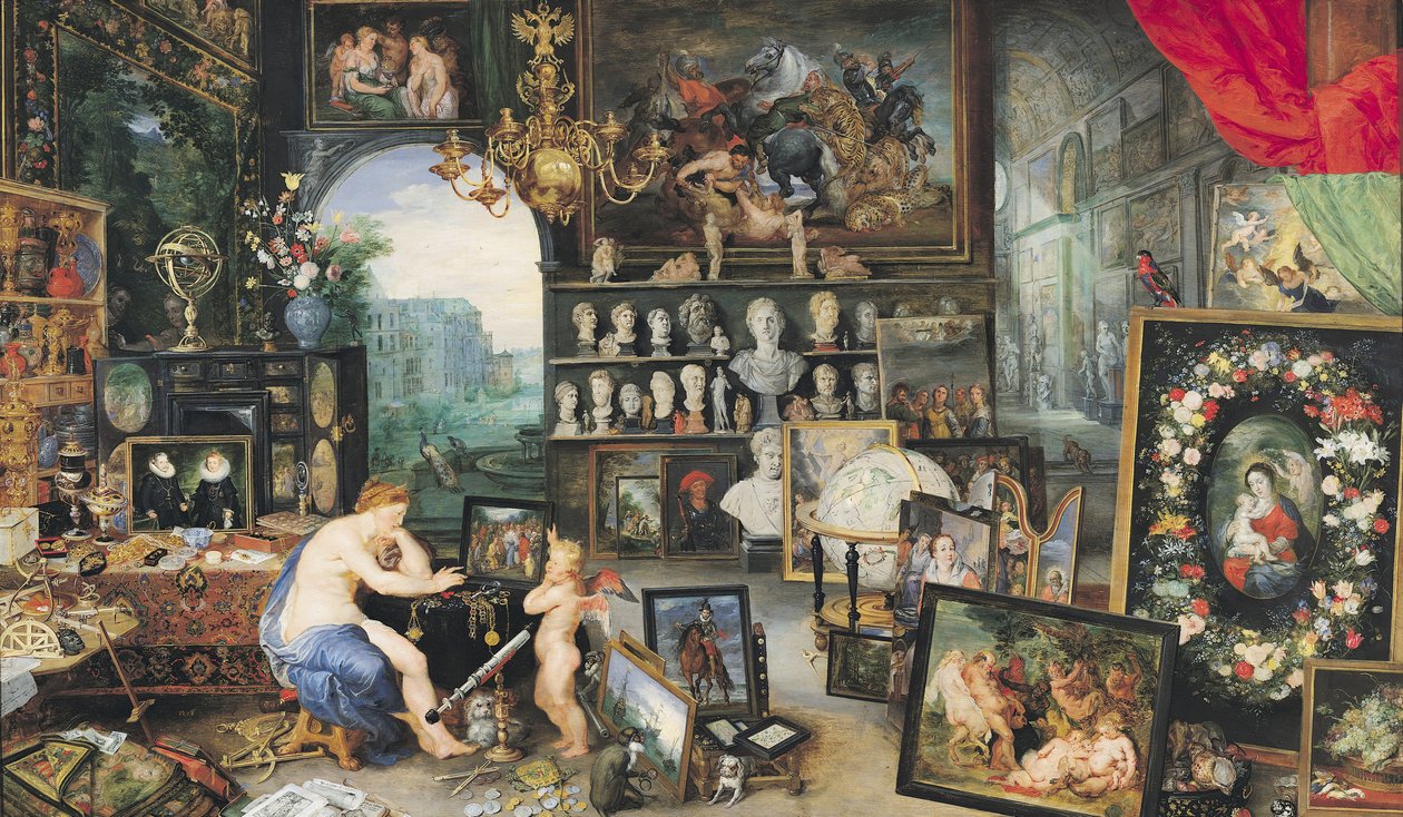 El Sentido de la Vista, 1617 de Jan and Rubens, P.P. Brueghel