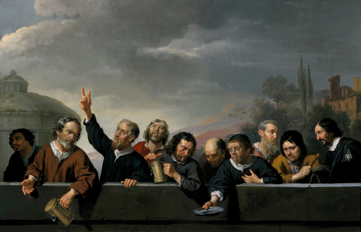 Retratos de los Habitantes en St Jobsgasthuis en Utrecht de Jan van Bijlert or Bylert