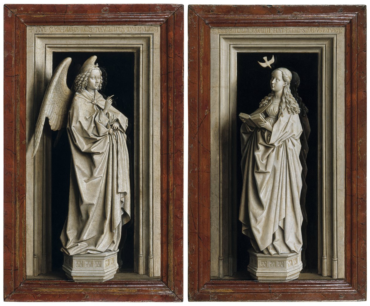 Díptico de la Anunciación de Jan van Eyck