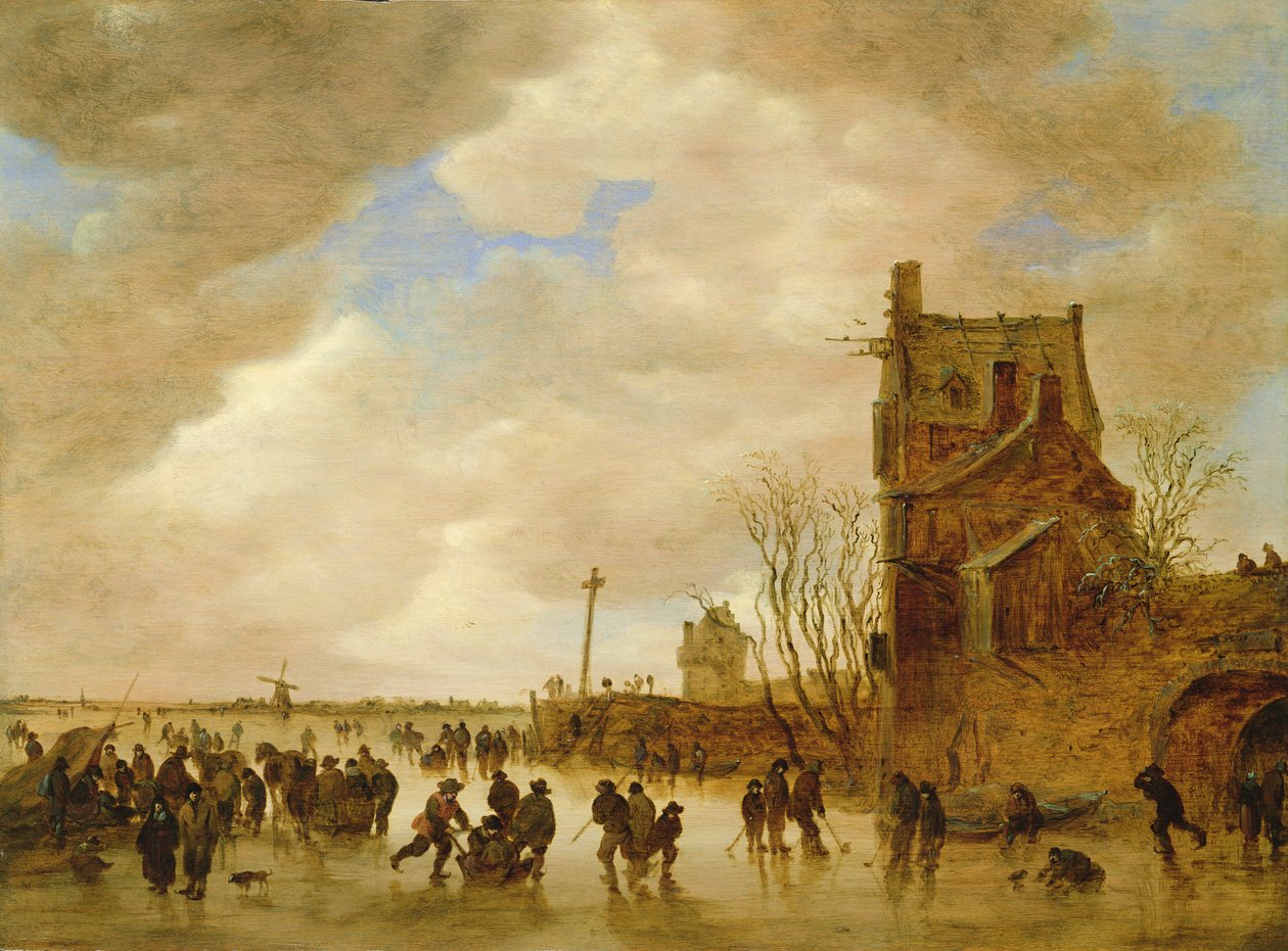 Escena de patinaje en invierno de Jan Josephsz van Goyen