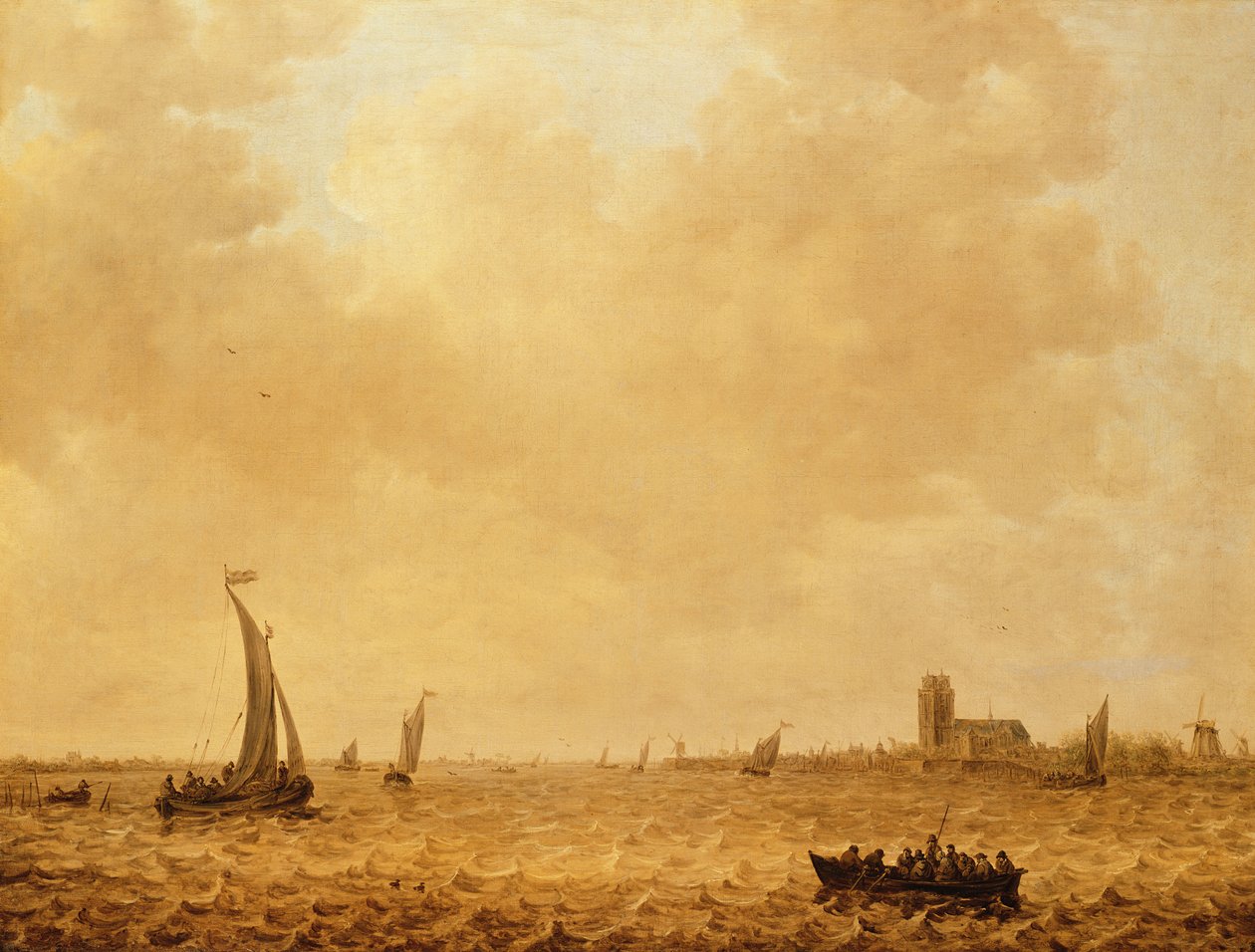 Vista del Viejo Maas, Dordrecht de Jan Josephsz van Goyen