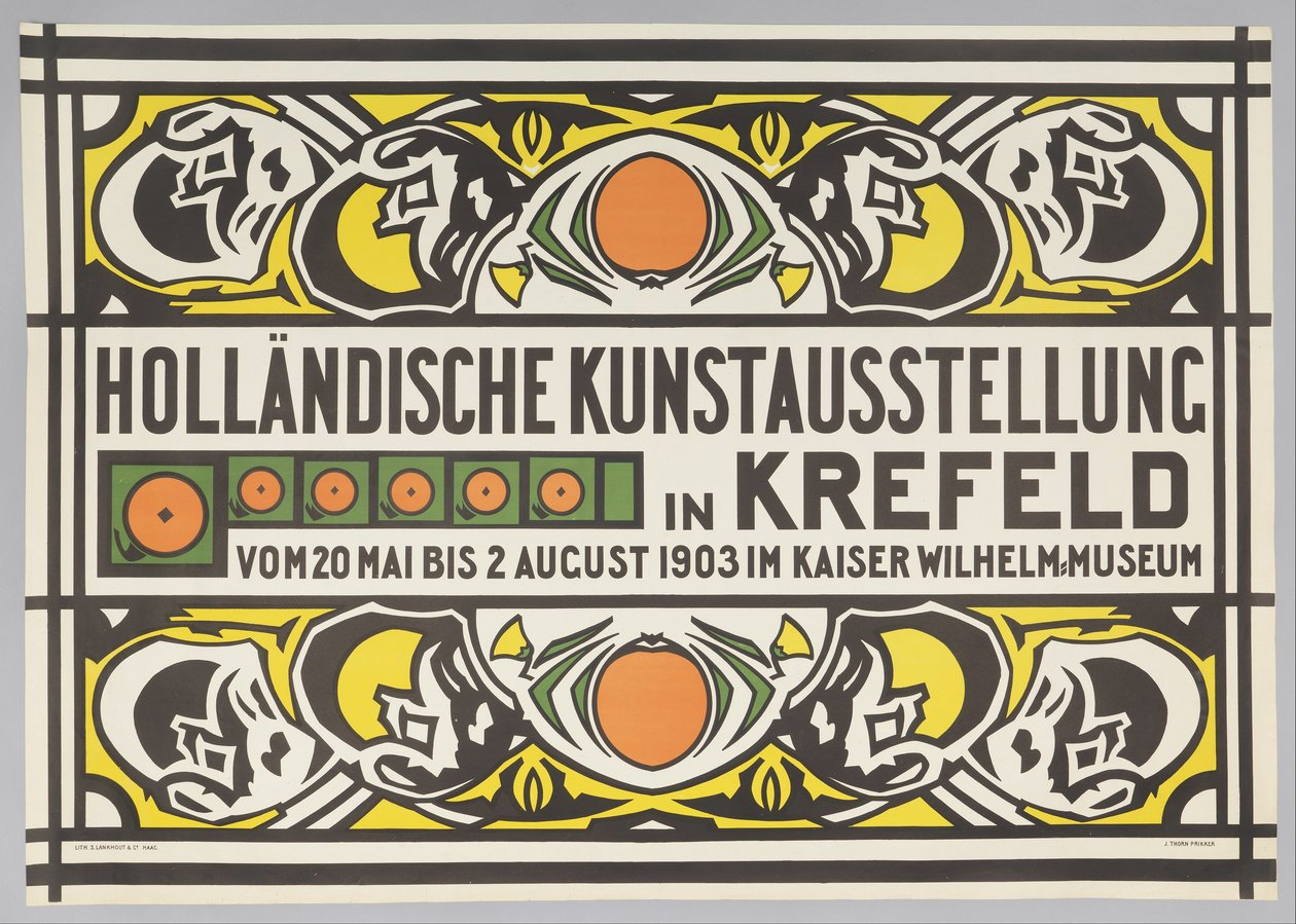 Exposición de arte holandés en Krefeld de Johan Thorn Prikker