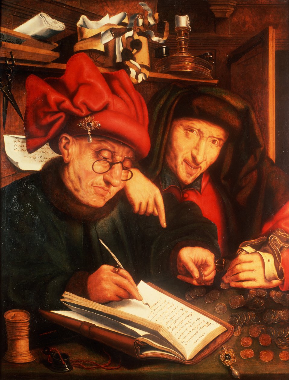 Los prestamistas, después de Massys de Jan Anthonisz. van Ravesteyn