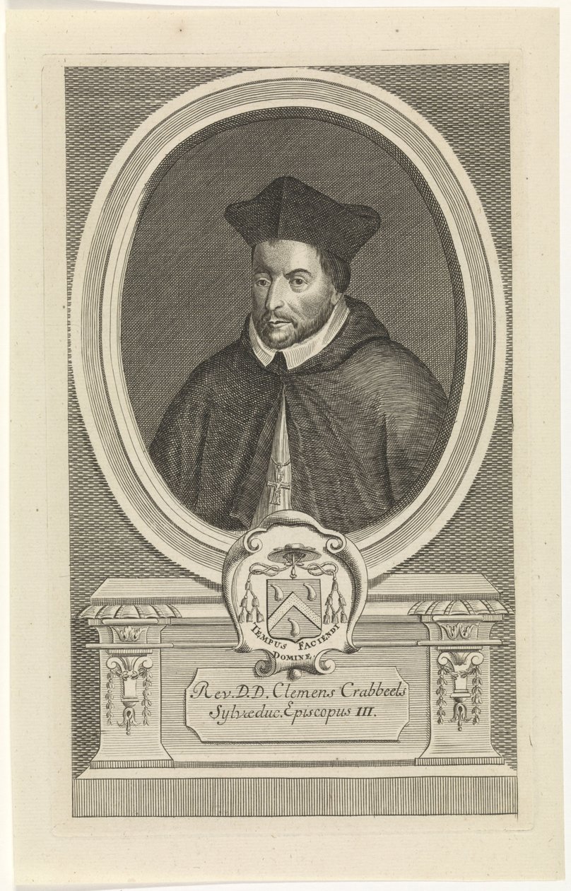 Retrato de Clemens Crabeels grabado por Jan Baptist Jongelinck de Jan Baptist Jongelinck