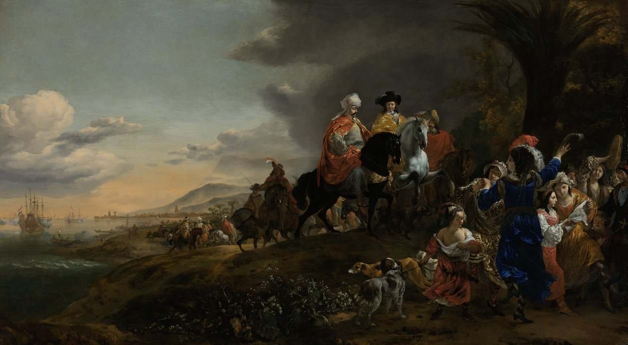 El Embajador Holandés en su Camino a Isfahan, 1653-59 de Jan Baptist Weenix