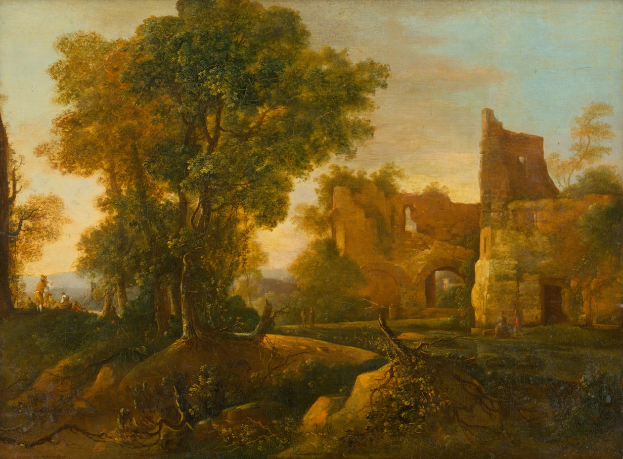 Paisaje con ruinas de Jan Dirksz Both