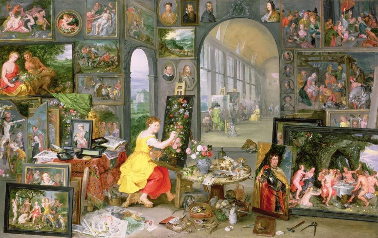 Alegoría de la pintura de Jan the Elder Brueghel