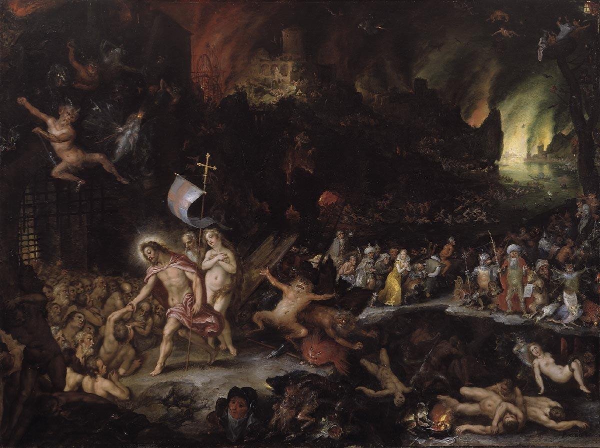 Cristo en el limbo de Jan the Elder Brueghel