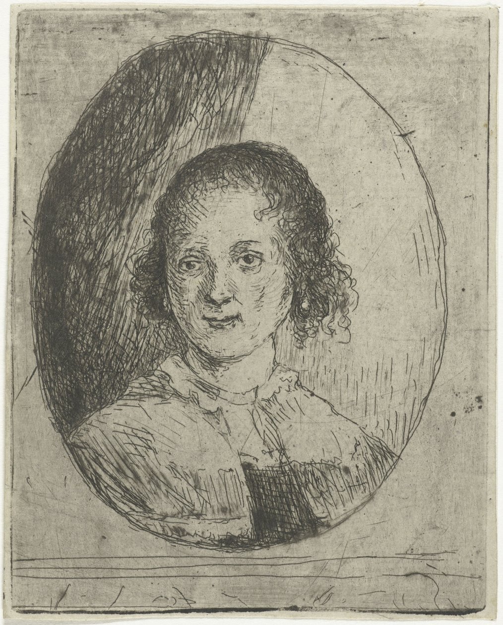 Retrato de Christina Chalon por su hermano Jan Chalon de Jan Chalon