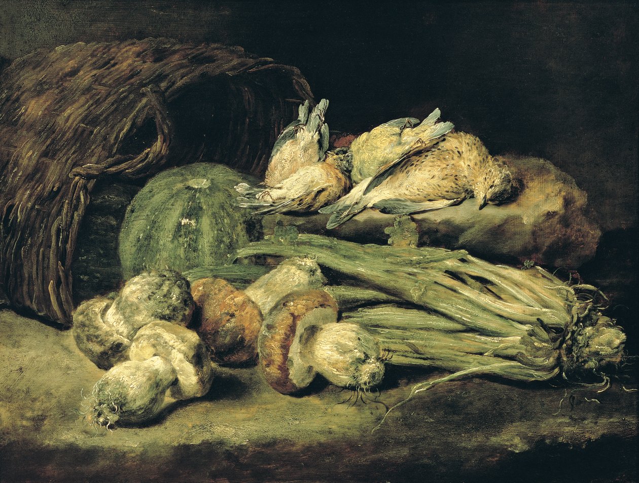Naturaleza Muerta con Hongos de Jan Fyt