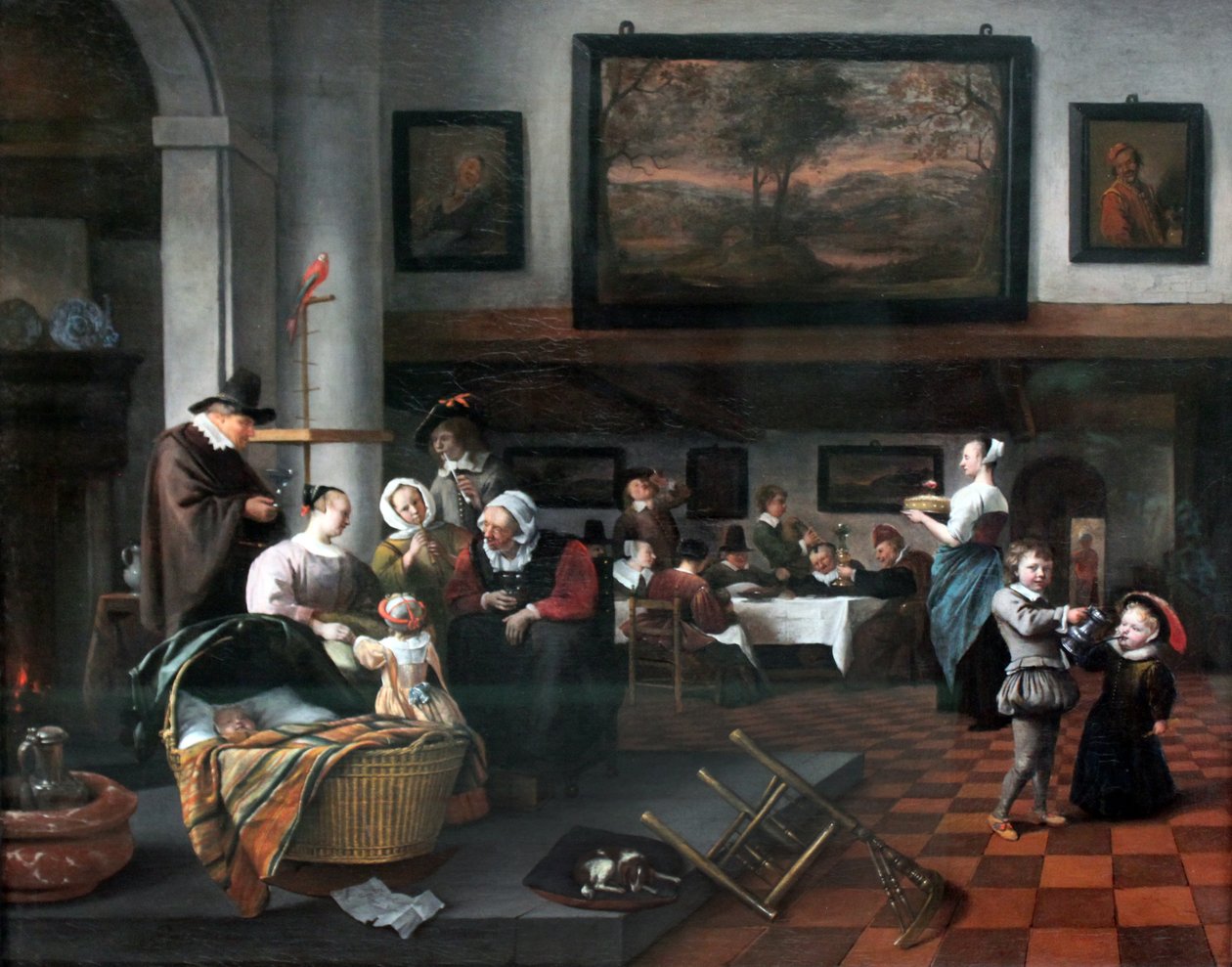 El bautismo del niño de Jan Havickszoon Steen