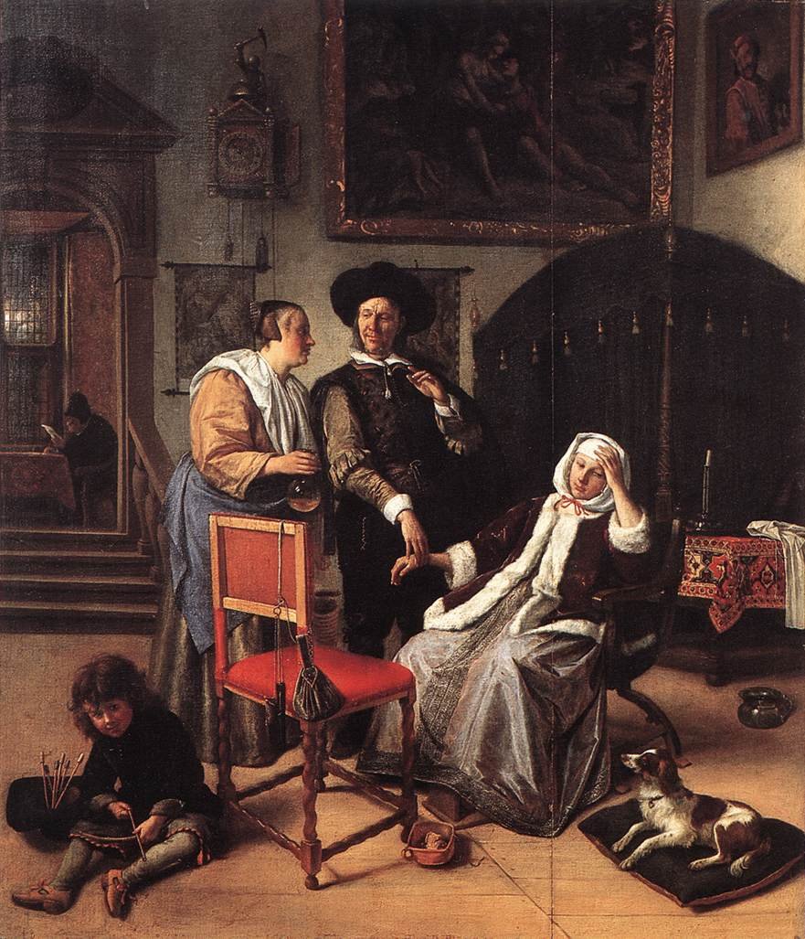 Visita del doctor de Jan Havickszoon Steen