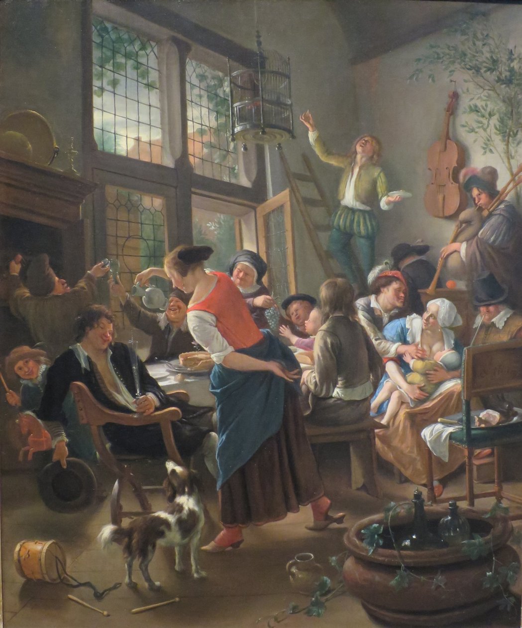 Comida festiva en familia de Jan Havickszoon Steen