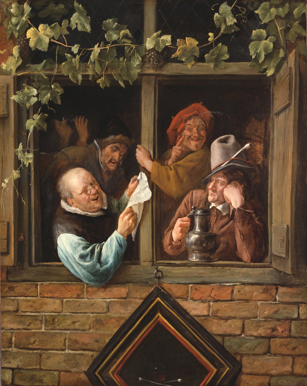 Retóricos en una Ventana de Jan Havickszoon Steen