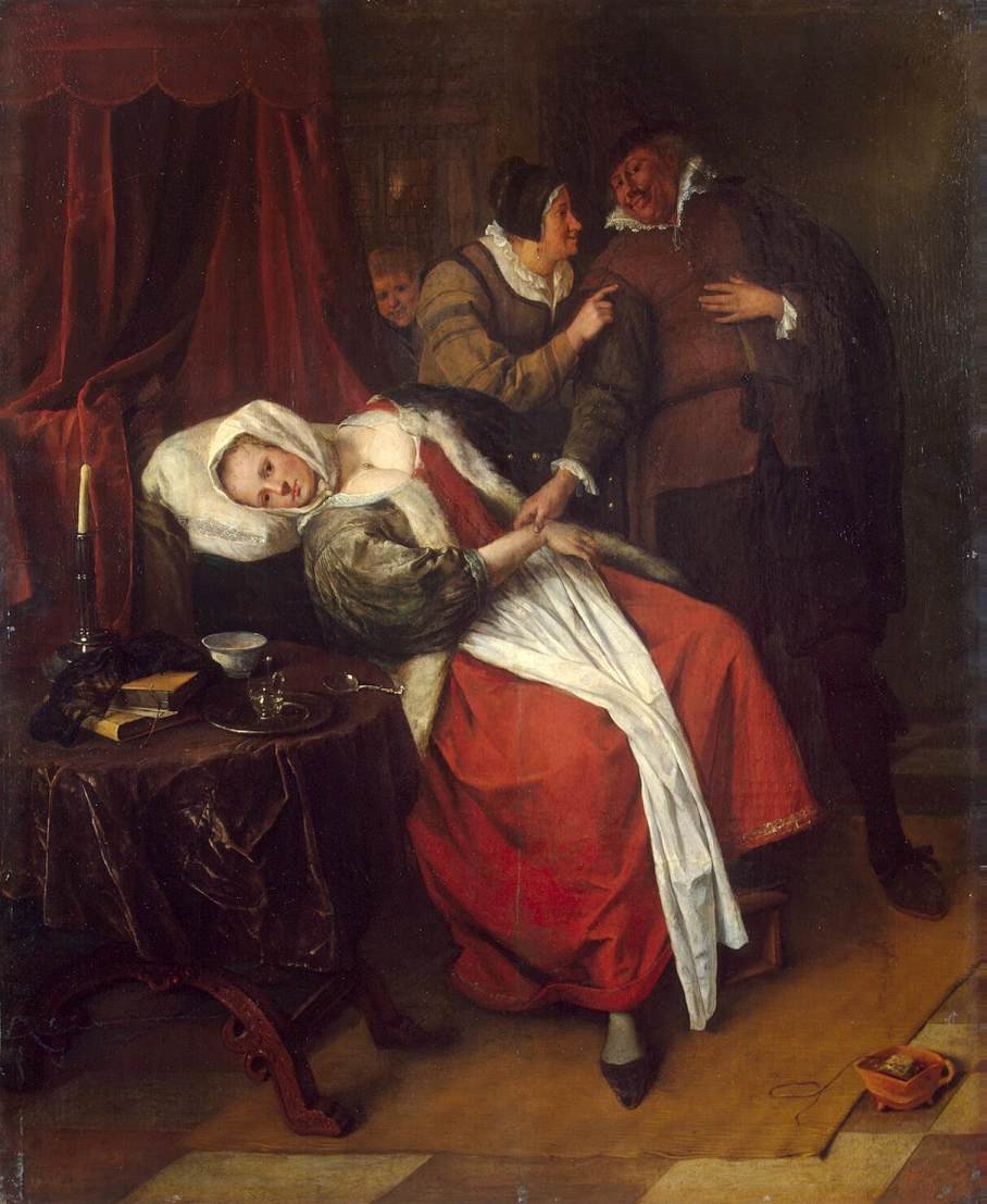 La visita del doctor de Jan Havickszoon Steen