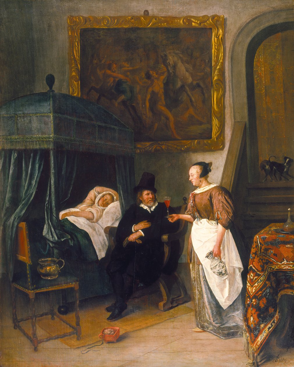 La visita del doctor de Jan Havickszoon Steen