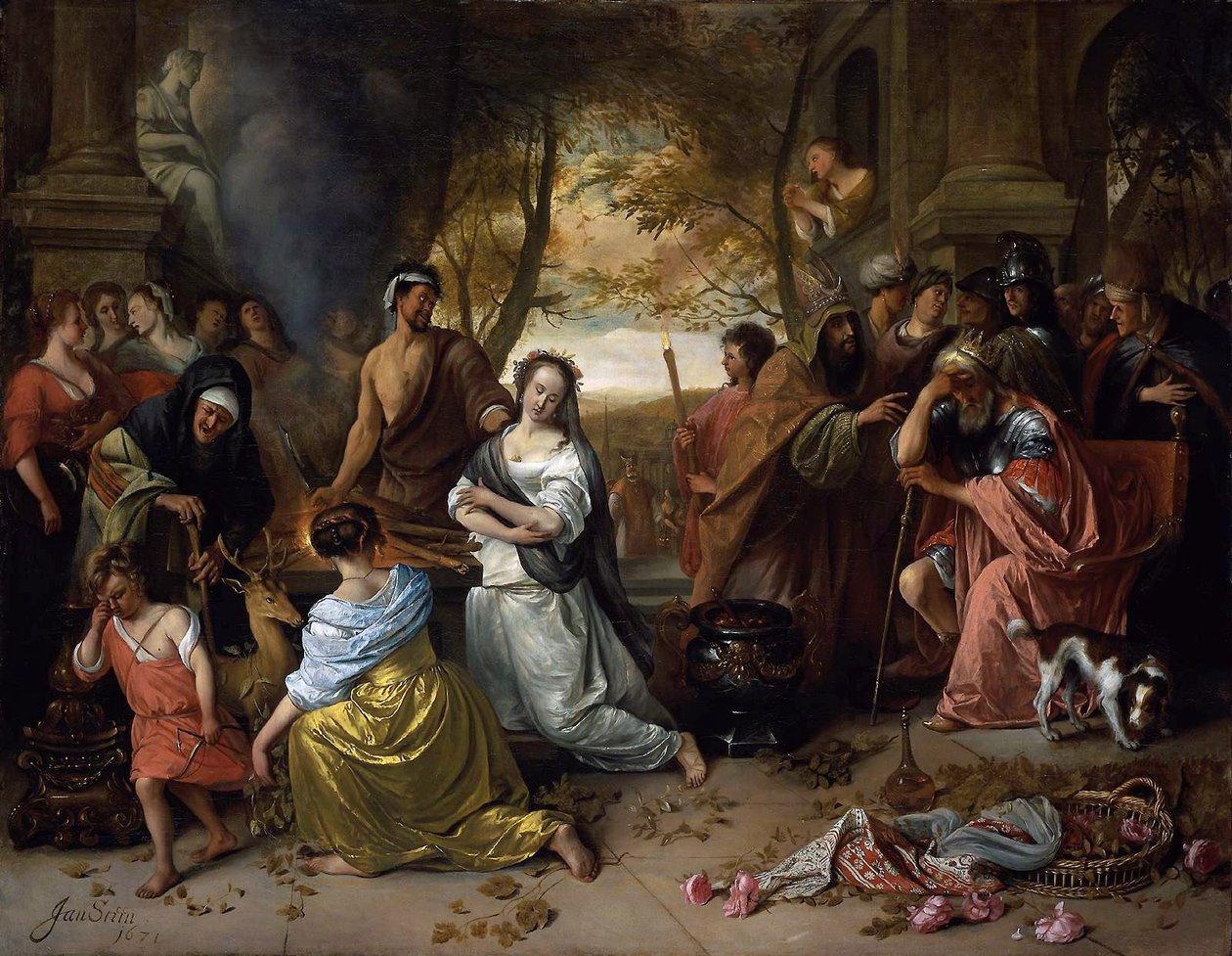 El sacrificio de Ifigenia de Jan Havickszoon Steen