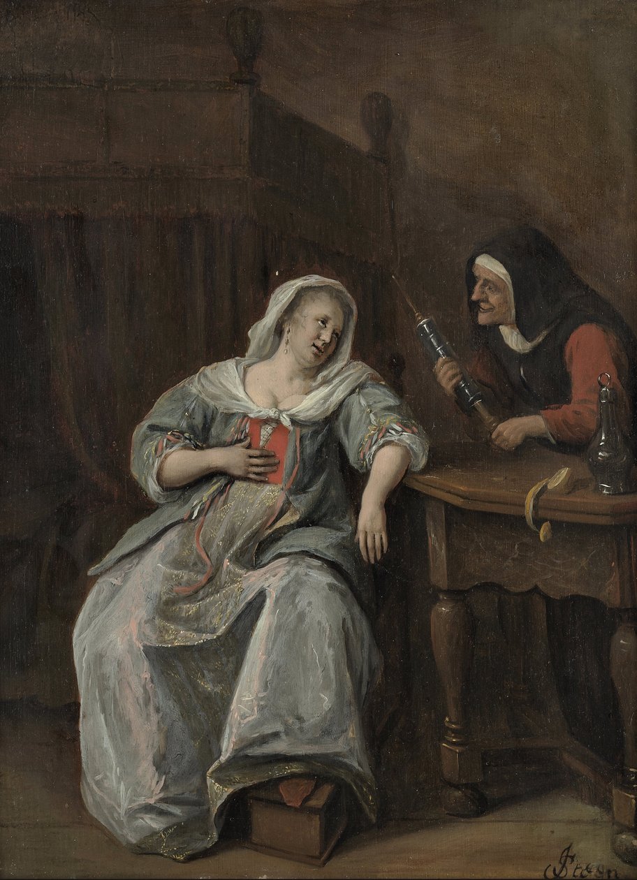 La mujer enferma de Jan Havickszoon Steen