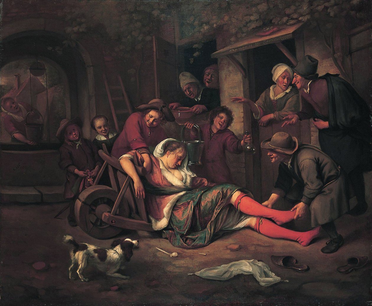 El vino es un burlador de Jan Havickszoon Steen
