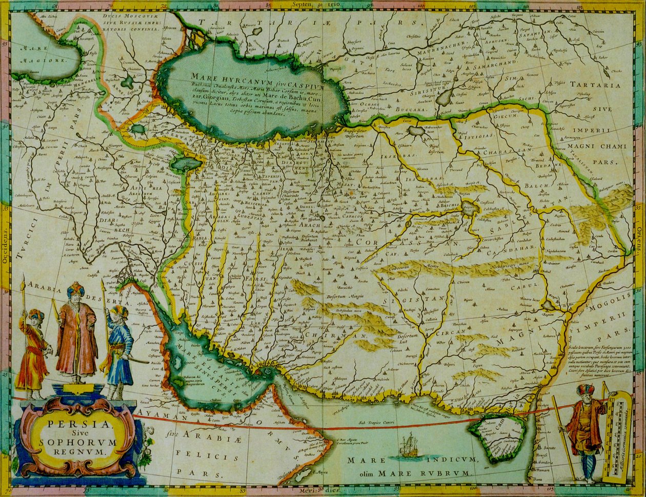 Mapa de Persia de Janssonius de Jan Janssonius