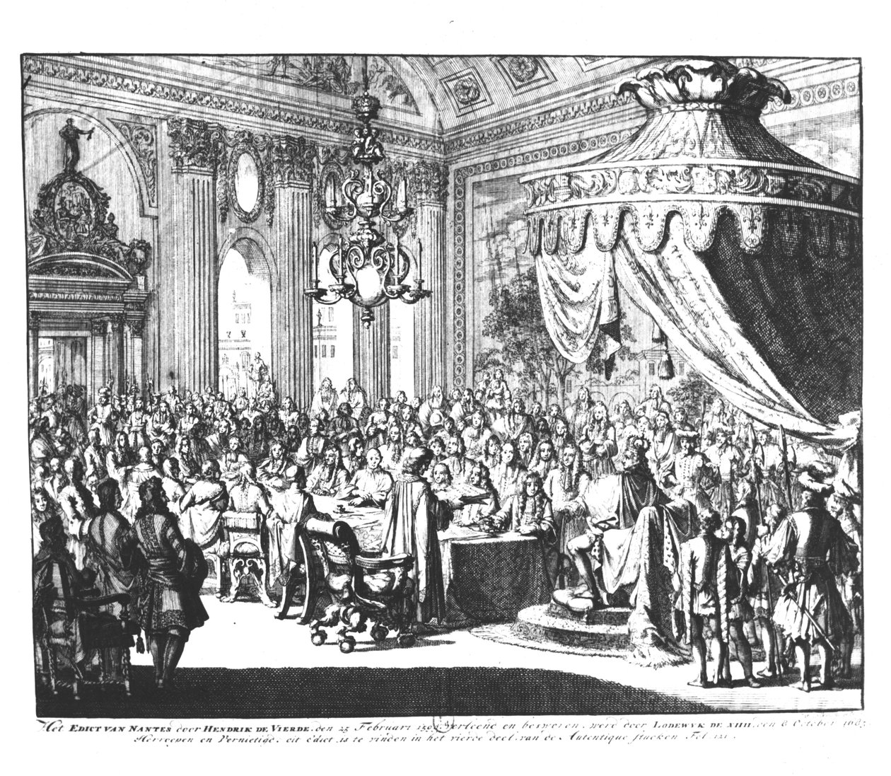 Revocación del Edicto de Nantes, el 22 de octubre de 1685 de Jan Luyken