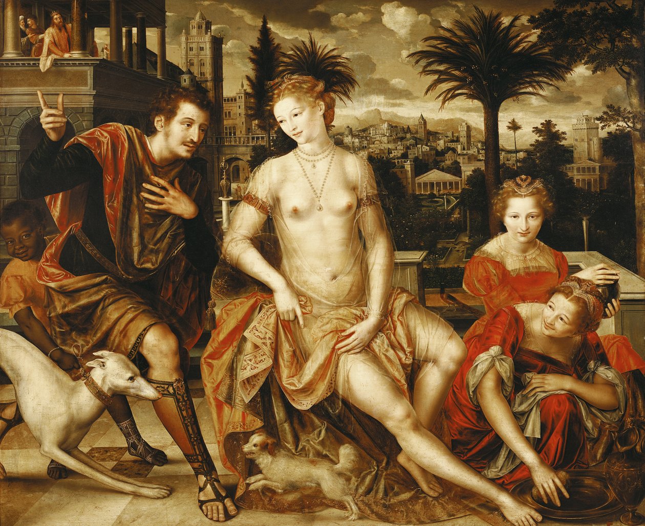 David y Betsabé, 1562 de Jan Massys or Metsys