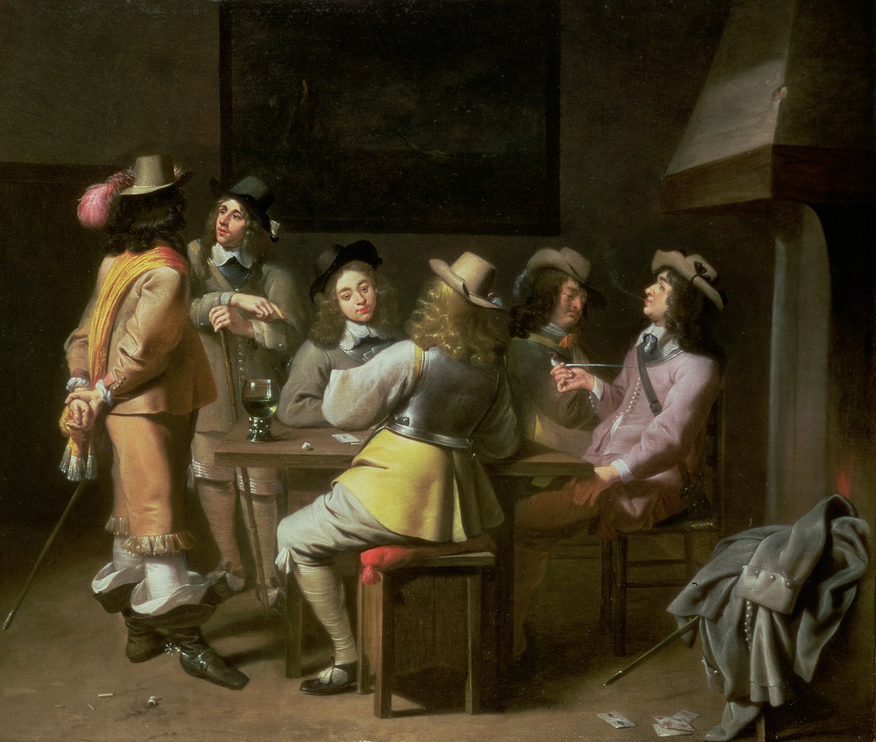 Interior de una sala de guardia de Jan Olis