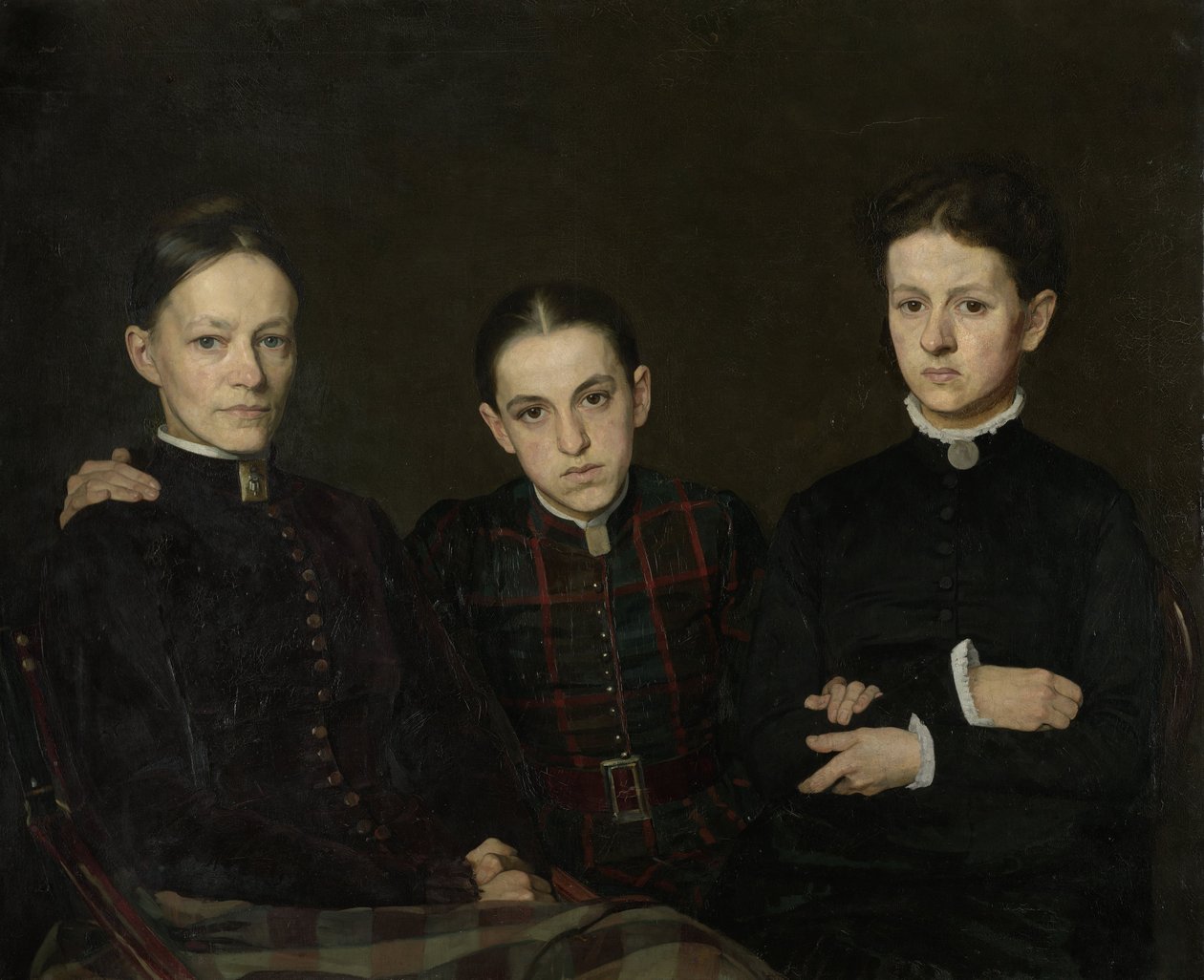 Retrato de Cornelia, Clara y Johanna Veth, 1885 de Jan Pieter Veth