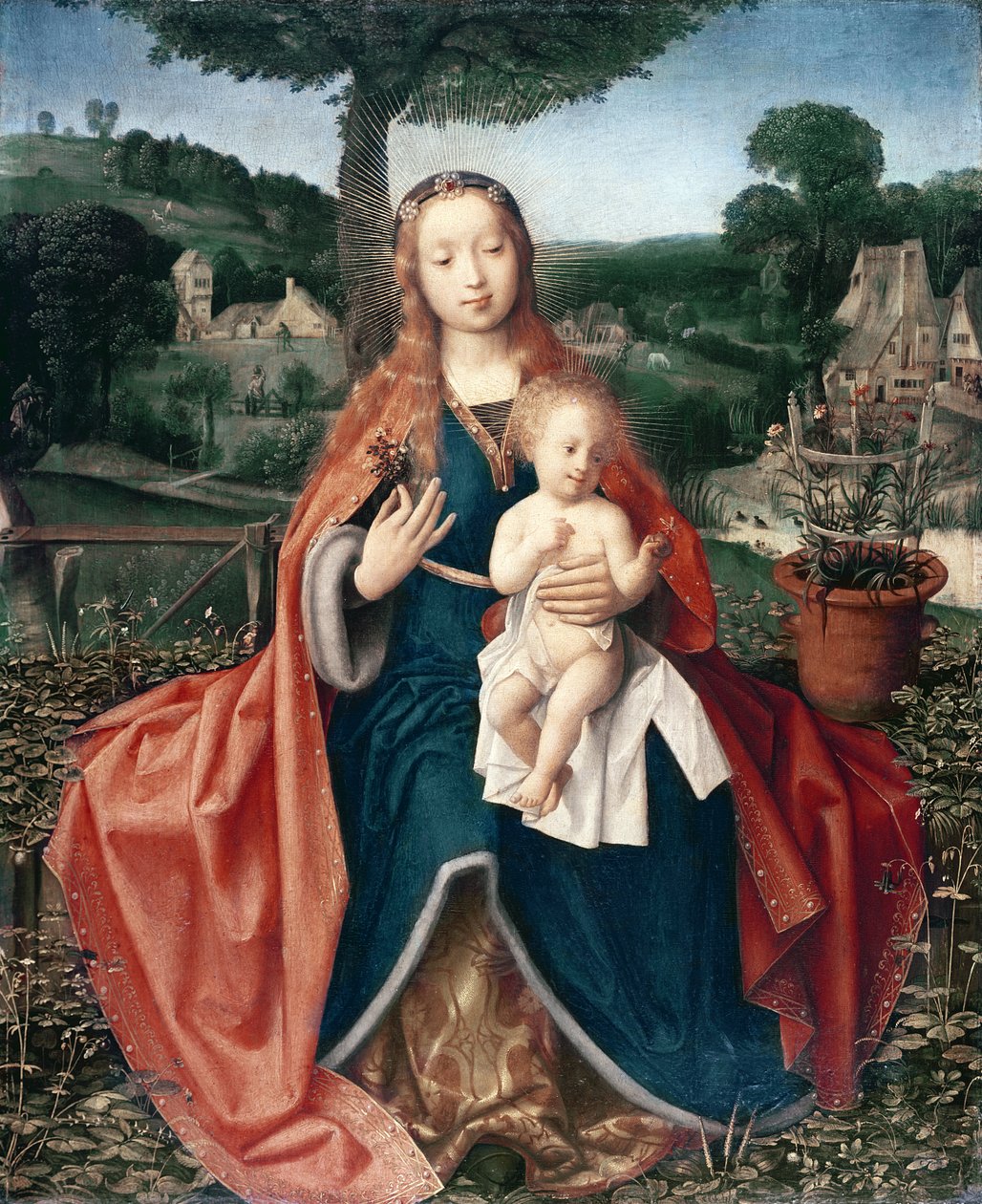 La Virgen y el Niño en un paisaje de Jan Provoost
