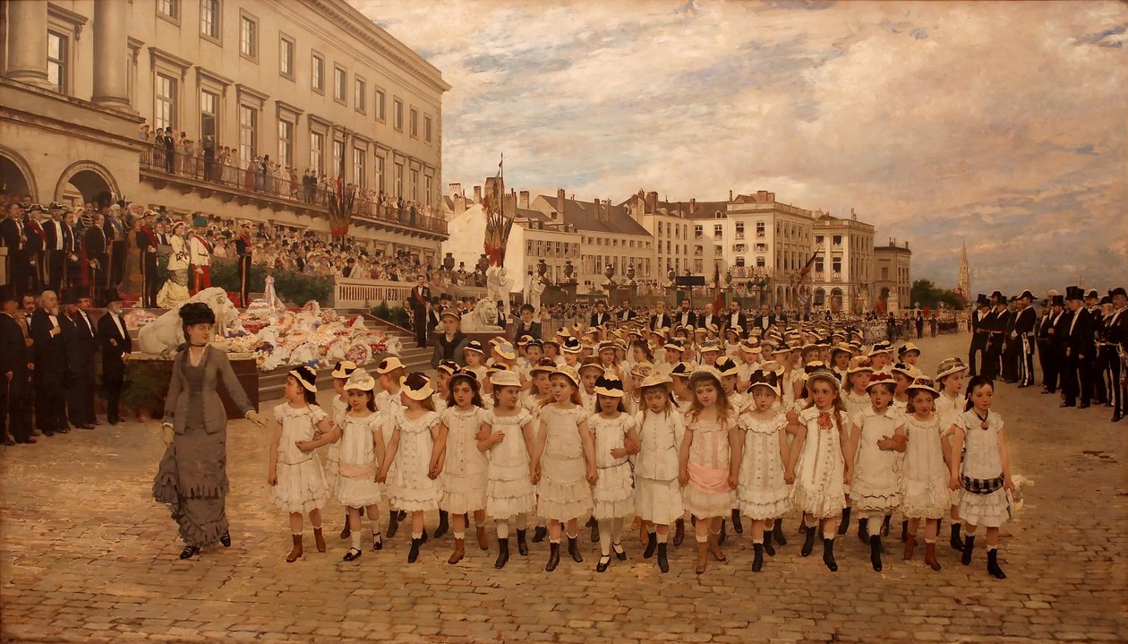 La revista de las escuelas en 1878 de Jan Frans Verhas
