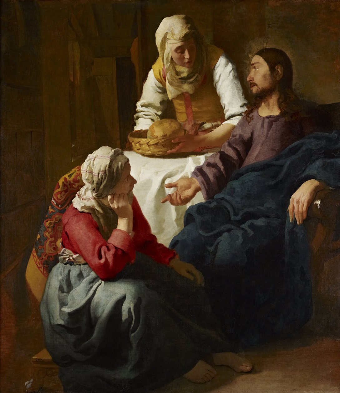 Cristo en casa de Marta y María de Jan Vermeer van Delft