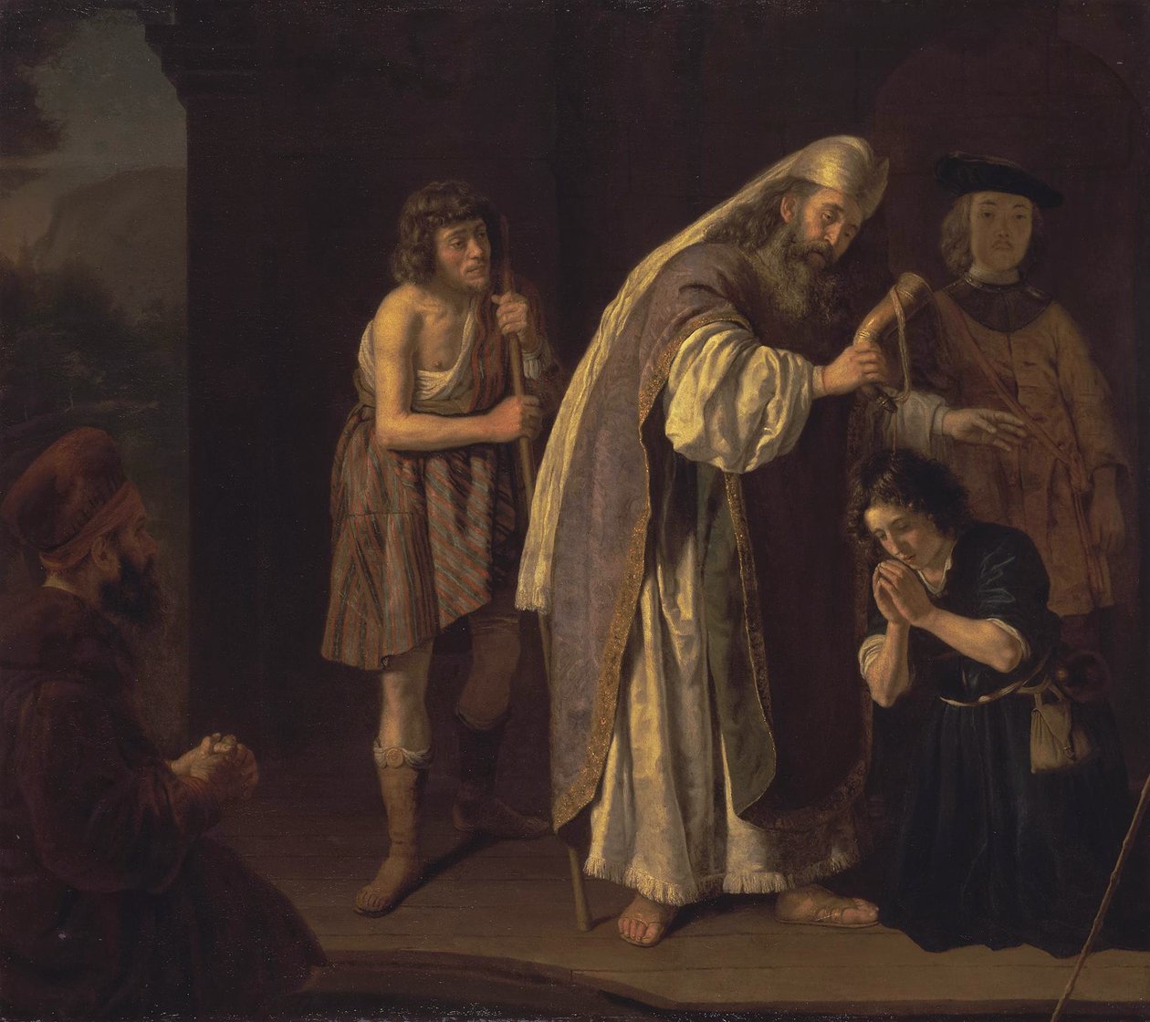 La unción de David, c.1645 de Jan Victors