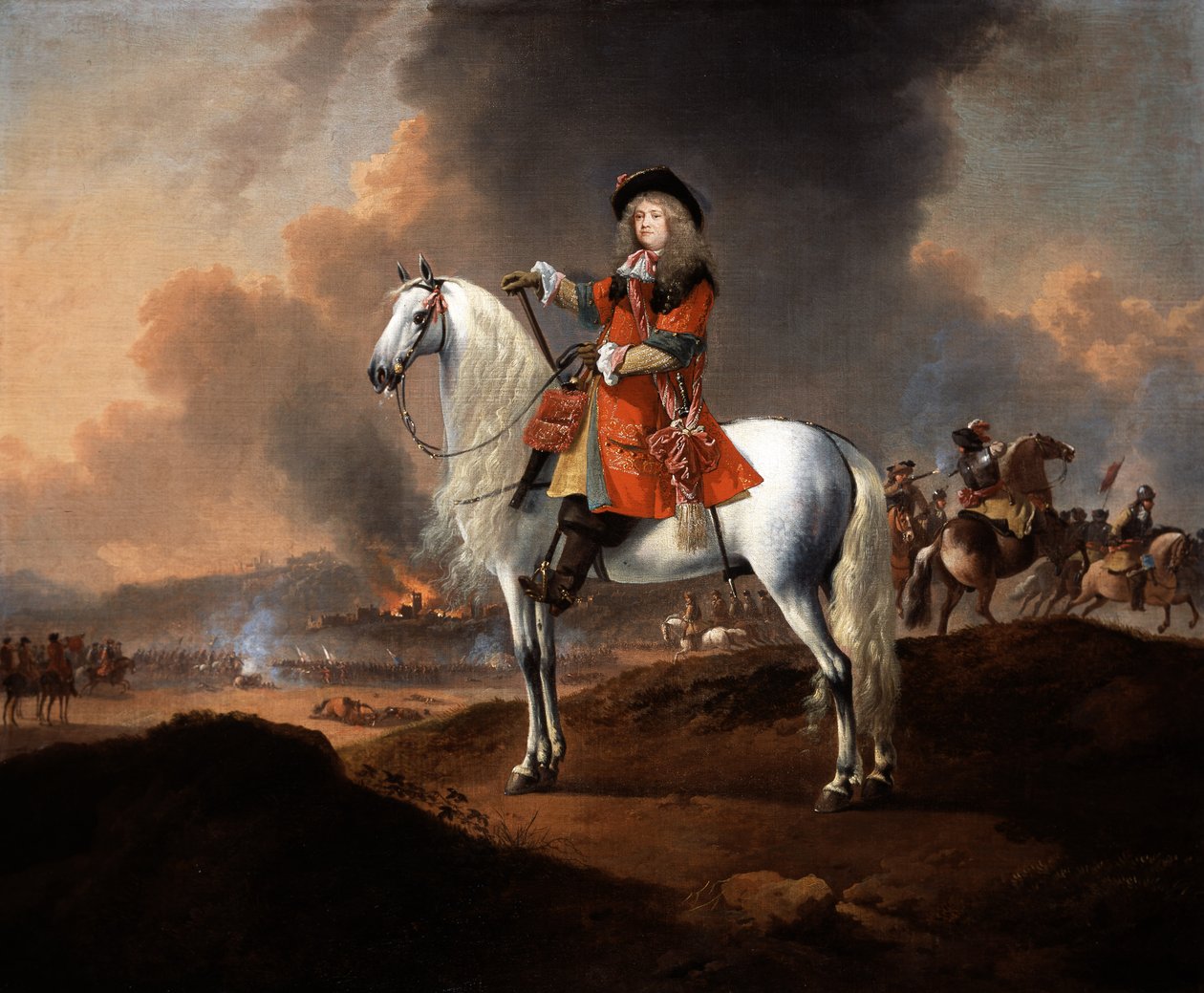 Teniente Coronel Randolph Egerton MP (m.1681) de la Tropa de Caballería del Rey, c.1672 de Jan Wyck