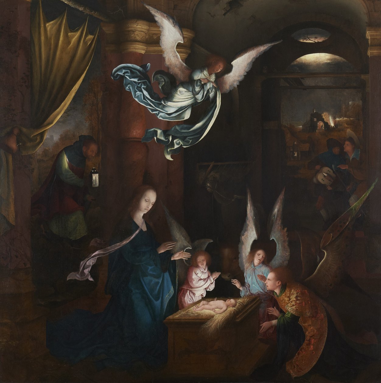 La Natividad, c.1515-20 (detalle) de Jan de Beer