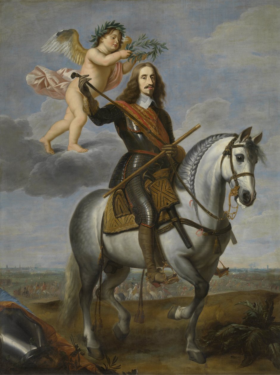 Retrato ecuestre del Archiduque Leopoldo Guillermo (1614-1662) de Jan den van Hoecke