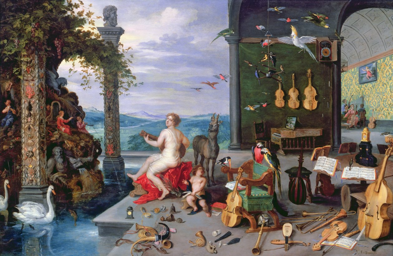 Alegoría de la música de Jan the Elder Brueghel