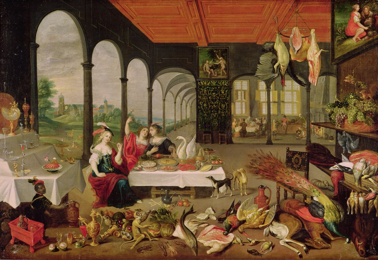 Alegoría del gusto de Jan the Elder Brueghel
