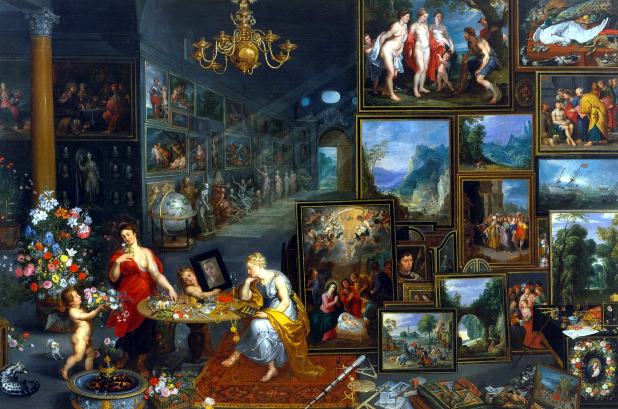 Vista y olfato de Jan the Elder Brueghel